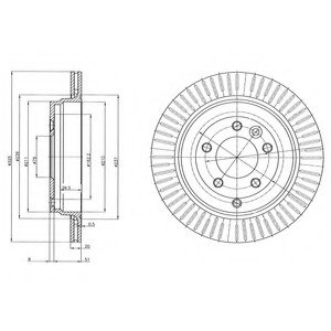 Тормозной диск Delphi BG4020C