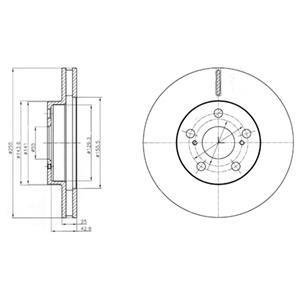 Тормозной диск Delphi BG4290