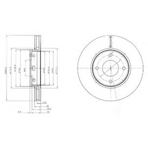 Тормозной диск Delphi BG4127