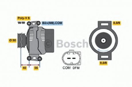 Генератор BOSCH 0 986 047 150