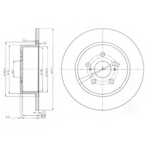 Тормозной диск Delphi BG3922