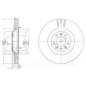 Тормозной диск Delphi BG9844