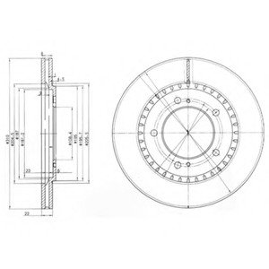 Тормозной диск Delphi BG3821