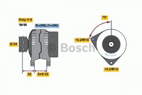 Генератор BOSCH 0 986 042 091