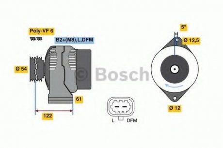 Генератор BOSCH 0 986 080 380