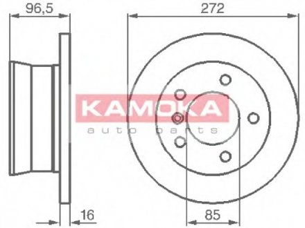 Тормозной диск KAMOKA 1031864