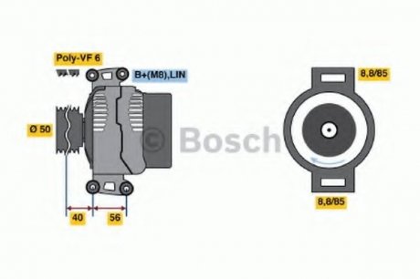 Генератор BOSCH 0 986 047 840