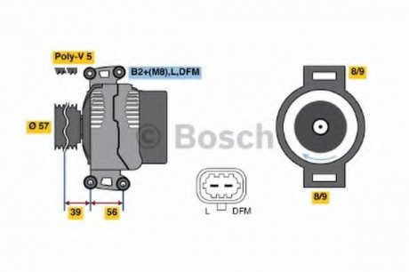 Генератор BOSCH 0 986 044 020