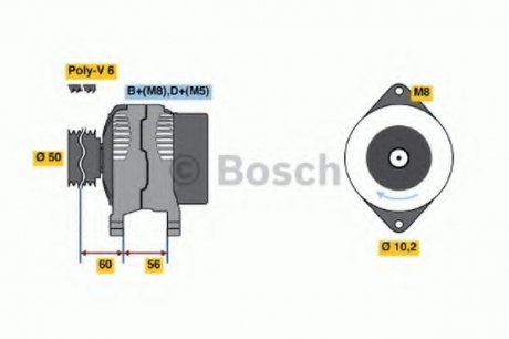 Генератор BOSCH 0 986 043 680