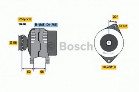 Генератор BOSCH 0 986 038 791