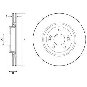 Гальмівний диск Delphi BG4683C