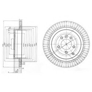 Тормозной диск Delphi BG3925C