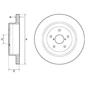 Тормозной диск Delphi BG4775C