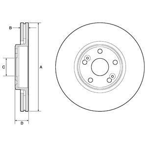 Тормозной диск Delphi BG4746C