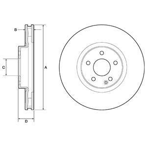 Тормозной диск Delphi BG9174C