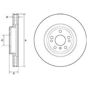 Тормозной диск Delphi BG9148C