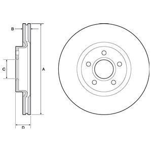 Тормозной диск Delphi BG4676C (фото 1)