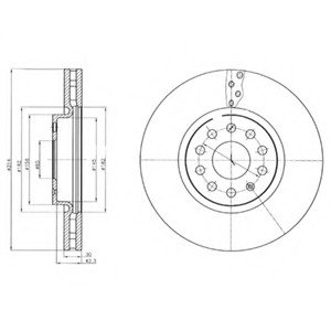 Тормозной диск Delphi BG4330C (фото 1)