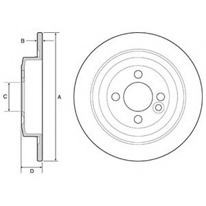 Тормозной диск Delphi BG4560C