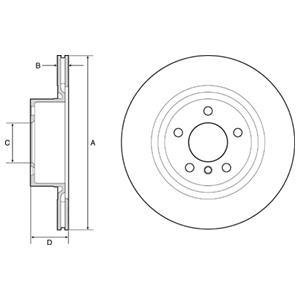 Тормозной диск Delphi BG4644C