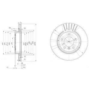 Тормозной диск Delphi BG3527C