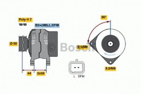 Генератор BOSCH 0 986 046 260