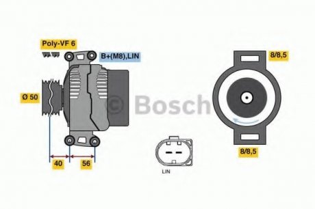 Генератор BOSCH 0 986 048 450