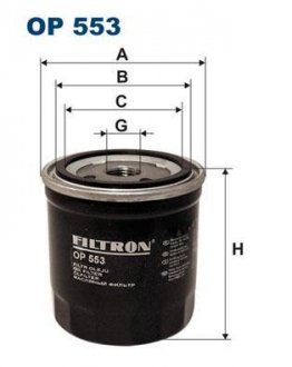 Масляний фільтр FILTRON WIX FILTERS OP553