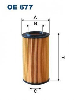 Олійний фильтр WIX FILTERS OE677 (фото 1)