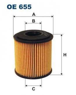 Олійний фильтр FILTRON WIX FILTERS OE655