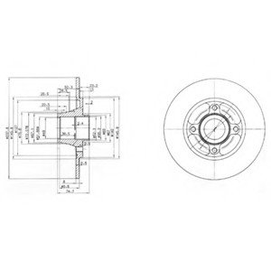 Тормозной диск Delphi BG3360