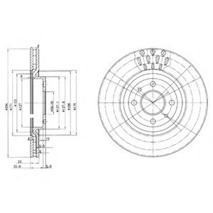 Тормозной диск Delphi BG2617