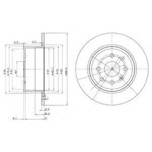 Тормозной диск Delphi BG2637