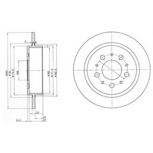 Тормозной диск Delphi BG2718