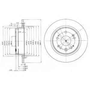 Тормозной диск Delphi BG3797