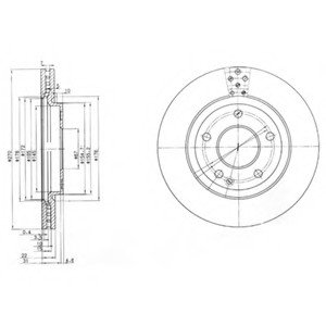 Тормозной диск Delphi BG3709