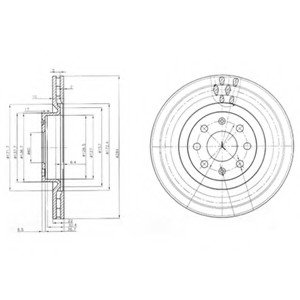 Тормозной диск Delphi BG3944