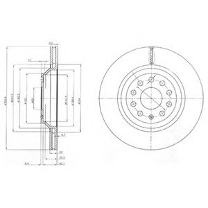 Тормозной диск Delphi BG3975