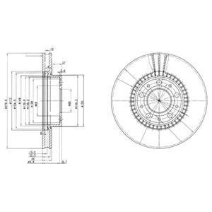 Тормозной диск Delphi BG2719