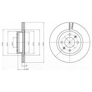 Тормозной диск Delphi BG4295