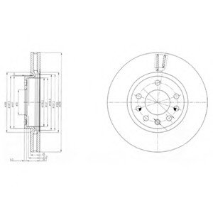 Тормозной диск Delphi BG4149