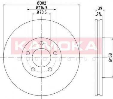 Тормозной диск KAMOKA 103269