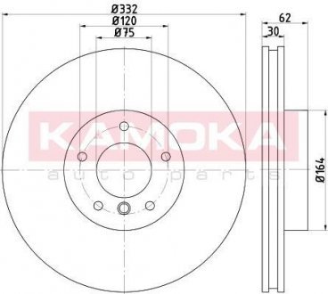 Тормозной диск KAMOKA 103301