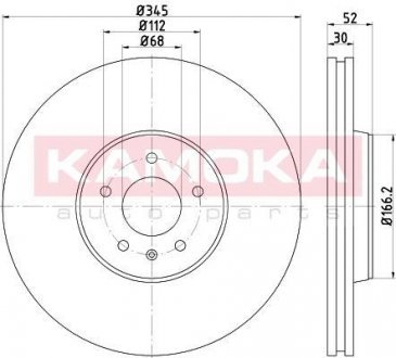 Тормозной диск KAMOKA 103310 (фото 1)