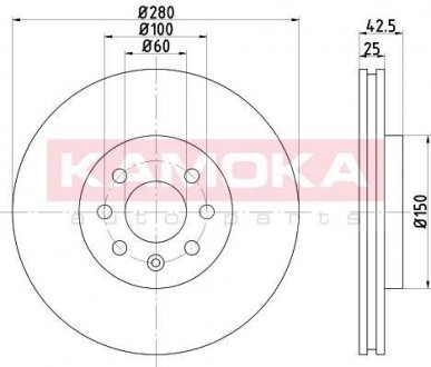 Тормозной диск KAMOKA 103254