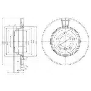 Тормозной диск Delphi BG3959