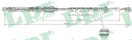 Трос акселератора LPR C0073A (фото 1)