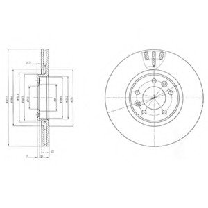 Тормозной диск Delphi BG4150