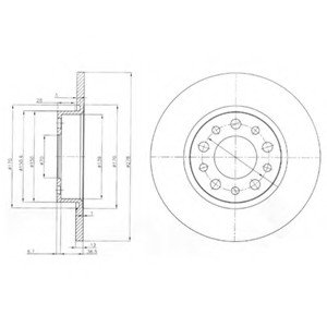 Тормозной диск Delphi BG3994