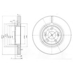 Тормозной диск Delphi BG9016 (фото 1)